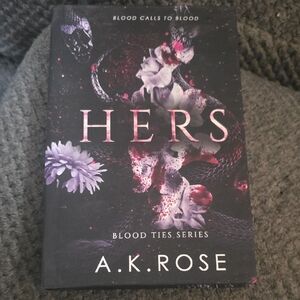 'Hers' Book - Black and Purple Cover